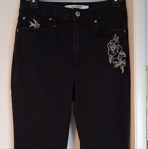 Idyllwind Dark Jeans with White Embroidery